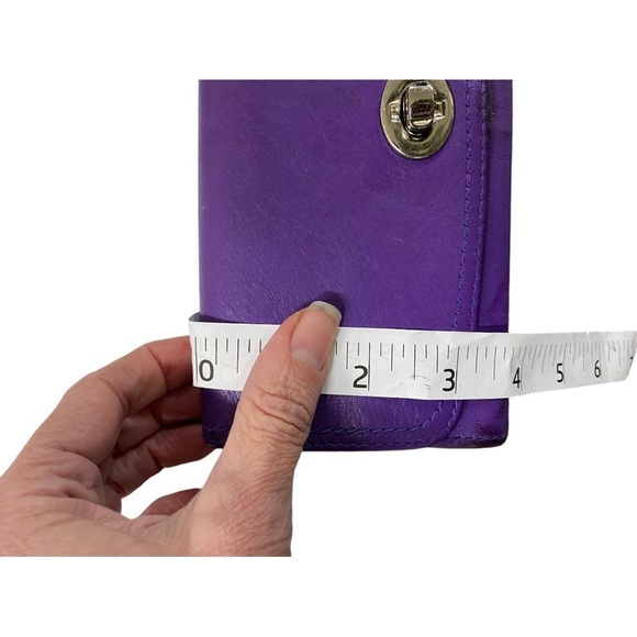 Coach Purple leather vintage folded wallet - Picture 10 of 10